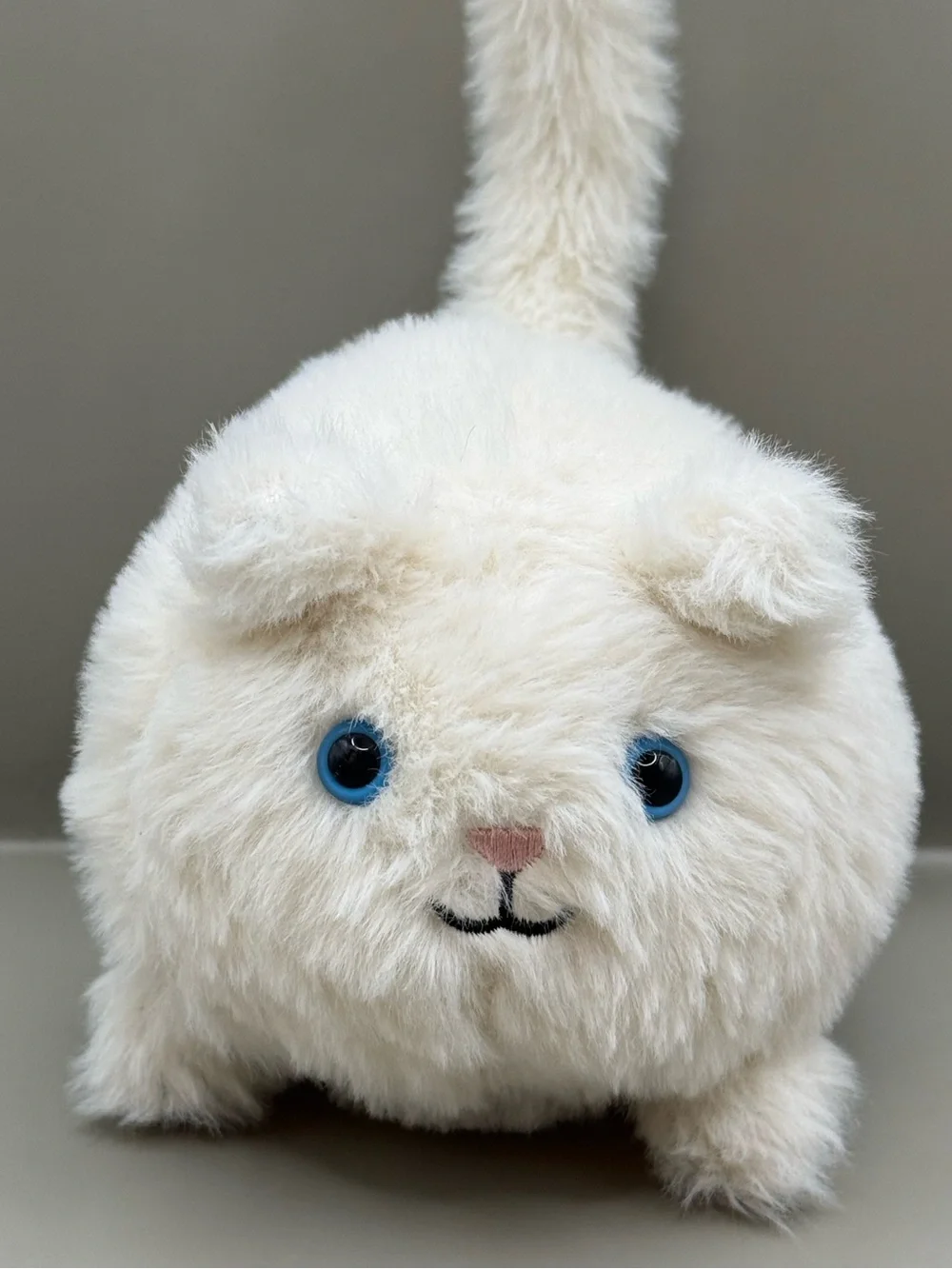 Retired Jellycat Cream Kitten Caboodle White Cat Plush Stuffed Animal